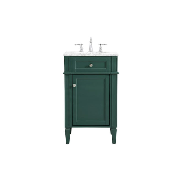Elegant Kitchen/Bath Park Avenue 21" Single Bathroom Vanity, Green - VF12521GN