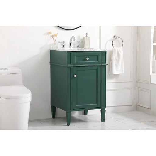 Elegant Kitchen/Bath Park Avenue 21" Single Bathroom Vanity, Green