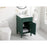 Elegant Kitchen/Bath Park Avenue 21" Single Bathroom Vanity, Green