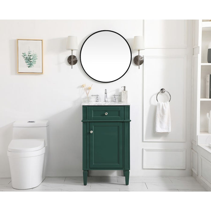 Elegant Kitchen/Bath Park Avenue 21" Single Bathroom Vanity, Green
