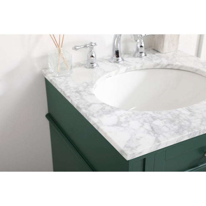 Elegant Kitchen/Bath Park Avenue 21" Single Bathroom Vanity, Green