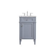 Elegant Kitchen/Bath Park Avenue 21" Single Bathroom Vanity, Grey - VF12521GR