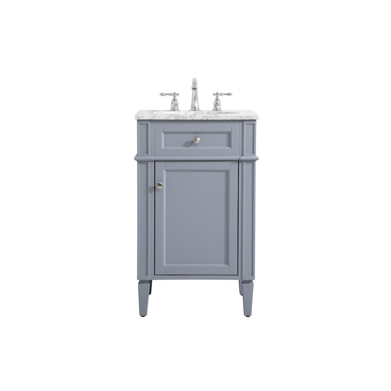 Elegant Kitchen/Bath Park Avenue 21" Single Bathroom Vanity, Grey - VF12521GR