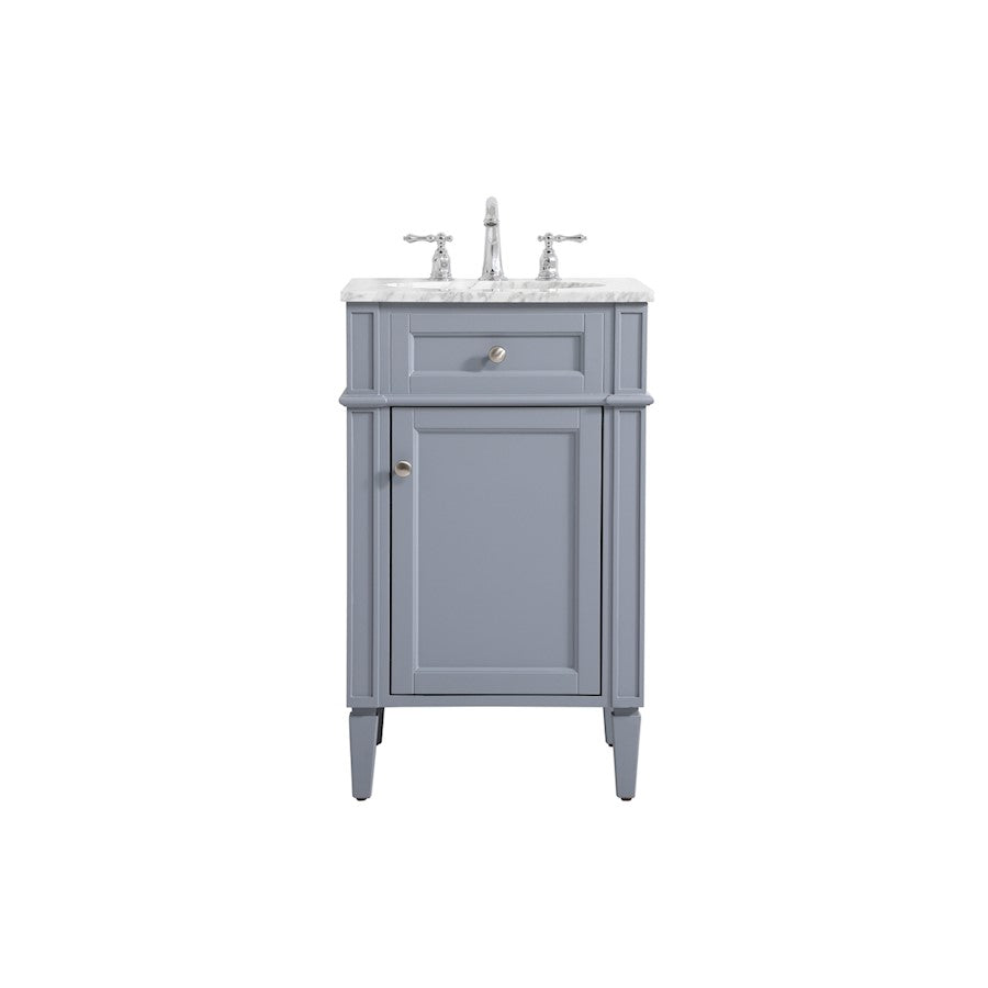 Elegant Kitchen/Bath Park Avenue 21" Single Bathroom Vanity, Grey - VF12521GR