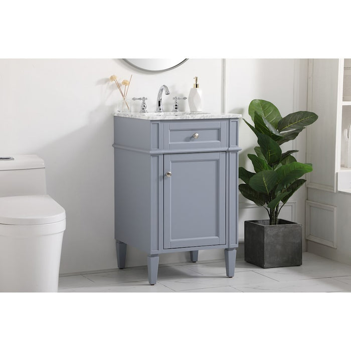Elegant Kitchen/Bath Park Avenue 21" Single Bathroom Vanity, Grey