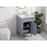 Elegant Kitchen/Bath Park Avenue 21" Single Bathroom Vanity, Grey