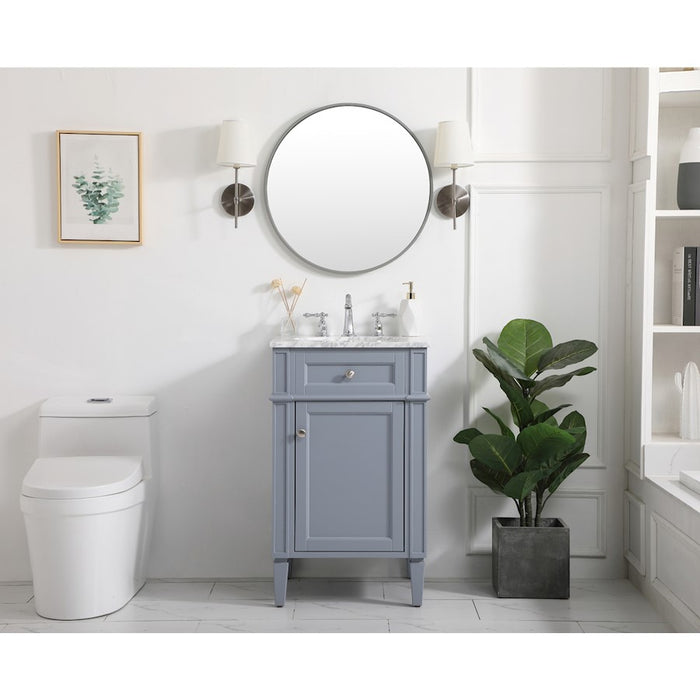 Elegant Kitchen/Bath Park Avenue 21" Single Bathroom Vanity, Grey