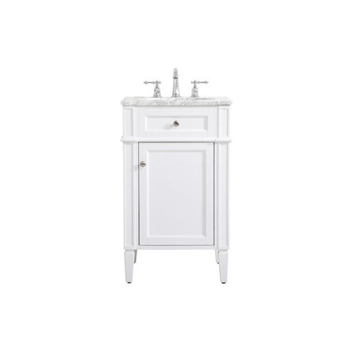 Elegant Kitchen/Bath Park Avenue 21" Single Bathroom Vanity, White - VF12521WH