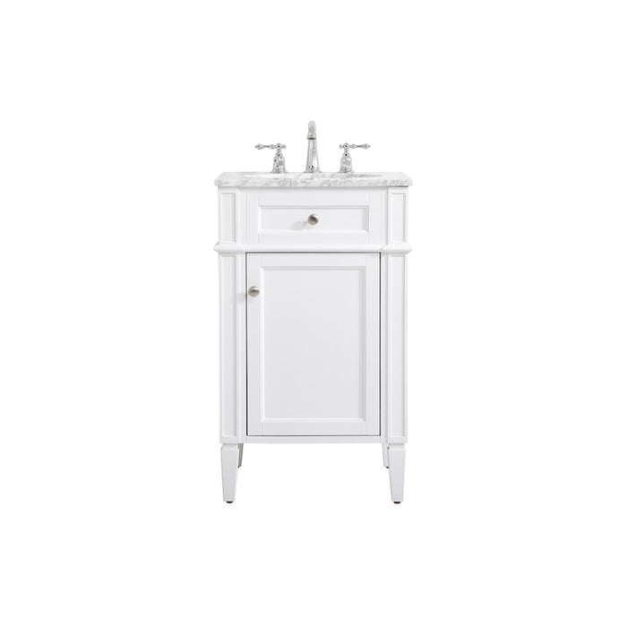 Elegant Kitchen/Bath Park Avenue 21" Single Bathroom Vanity, White - VF12521WH