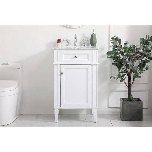 Elegant Kitchen/Bath Park Avenue 21" Single Bathroom Vanity, White