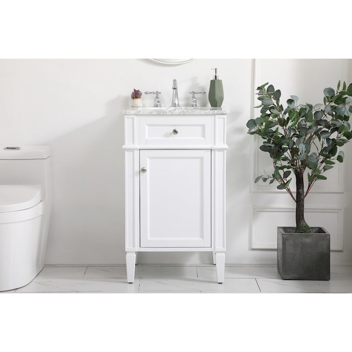 Elegant Kitchen/Bath Park Avenue 21" Single Bathroom Vanity, White
