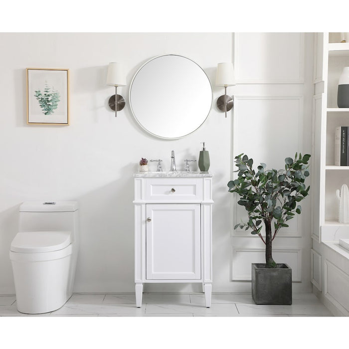 Elegant Kitchen/Bath Park Avenue 21" Single Bathroom Vanity, White