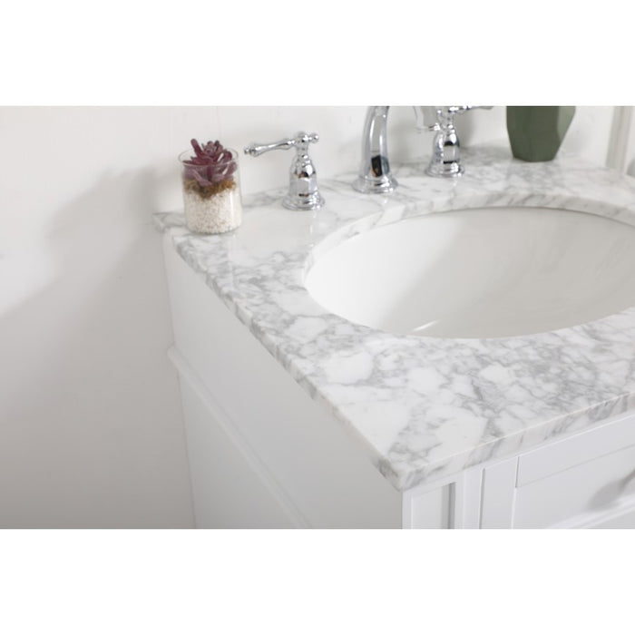Elegant Kitchen/Bath Park Avenue 21" Single Bathroom Vanity, White
