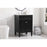 Elegant Kitchen/Bath Park Avenue 24" Single Bathroom Vanity, Black