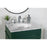 Elegant Kitchen/Bath Park Avenue 24" Single Bathroom Vanity, Green