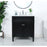 Elegant Kitchen/Bath Park Avenue 30" Single Bathroom Vanity, Black