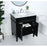 Elegant Kitchen/Bath Park Avenue 30" Single Bathroom Vanity, Black