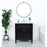 Elegant Kitchen/Bath Park Avenue 30" Single Bathroom Vanity, Black