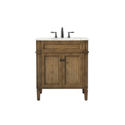 Elegant Park Avenue 30" Single Bathroom Vanity, Driftwood - VF12530DW