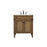 Elegant Park Avenue 30" Single Bathroom Vanity, Driftwood - VF12530DW