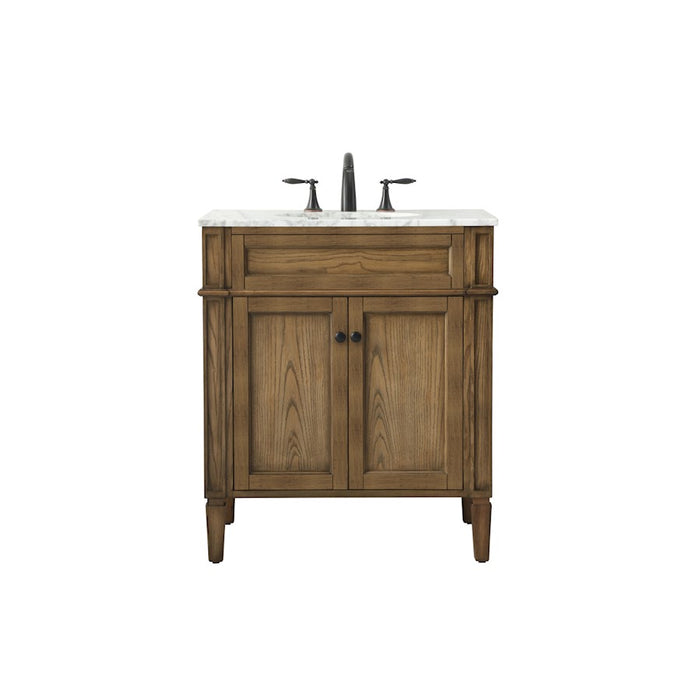 Elegant Park Avenue 30" Single Bathroom Vanity, Driftwood - VF12530DW