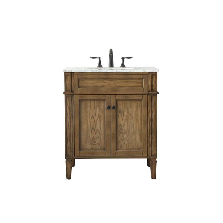 Elegant Park Avenue 30" Single Bathroom Vanity, Driftwood - VF12530DW