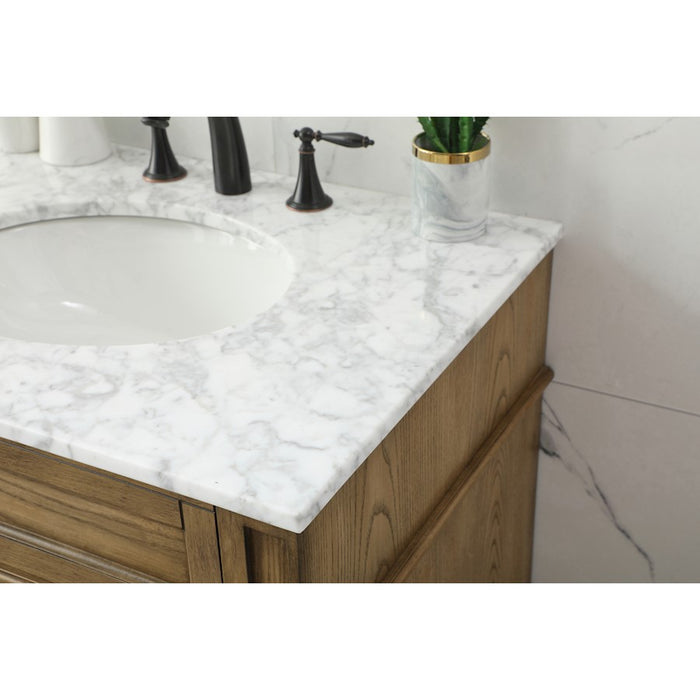 Elegant Park Avenue 30" Single Bathroom Vanity, Driftwood