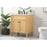 Elegant Park Avenue 30" Single Bathroom Vanity, Natural Wood