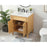 Elegant Park Avenue 30" Single Bathroom Vanity, Natural Wood