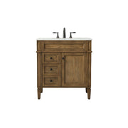Elegant Park Avenue 32" Single Bathroom Vanity, Driftwood - VF12532DW