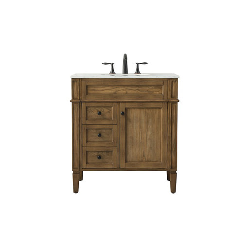 Elegant Park Avenue 32" Single Bathroom Vanity, Driftwood - VF12532DW