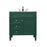 Elegant Kitchen/Bath Park Avenue 32" Single Bathroom Vanity, Green - VF12532GN