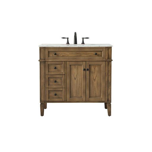Elegant Park Avenue 36" Single Bathroom Vanity, Driftwood - VF12536DW