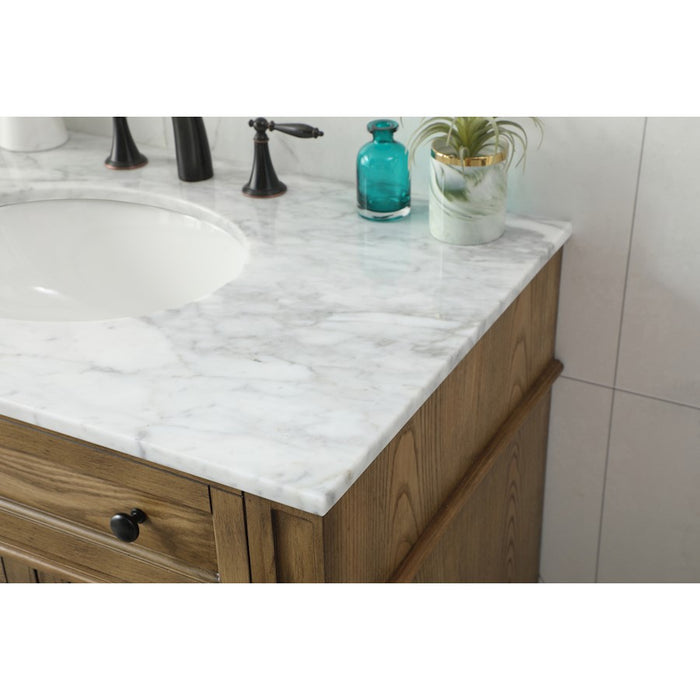 Elegant Park Avenue 36" Single Bathroom Vanity, Driftwood