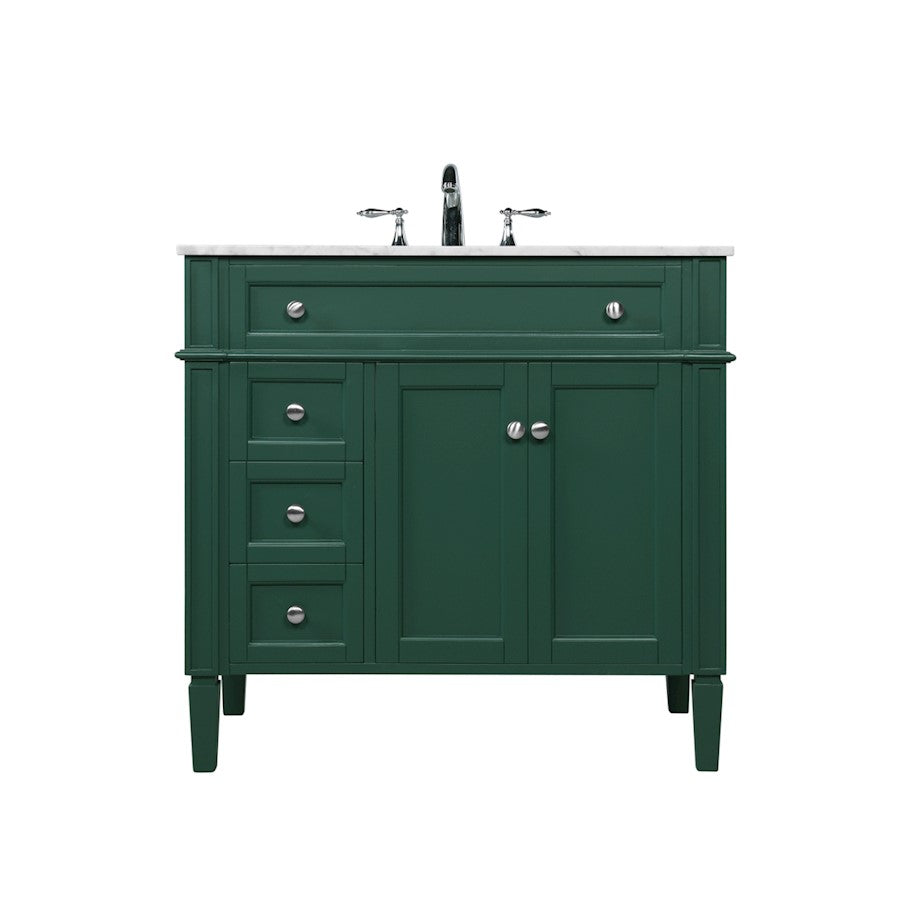 Elegant Kitchen/Bath Park Avenue 36" Single Bathroom Vanity, Green - VF12536GN