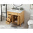 Elegant Park Avenue 36" Single Bathroom Vanity, Natural Wood