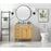 Elegant Park Avenue 36" Single Bathroom Vanity, Natural Wood