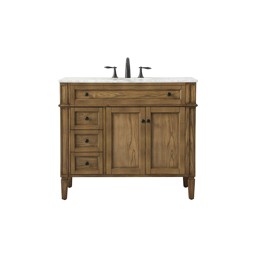 Elegant Park Avenue 40" Single Bathroom Vanity, Driftwood - VF12540DW