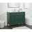 Elegant Kitchen/Bath Park Avenue 40" Single Bathroom Vanity, Green