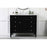 Elegant Kitchen/Bath Park Avenue 42" Single Bathroom Vanity, Black