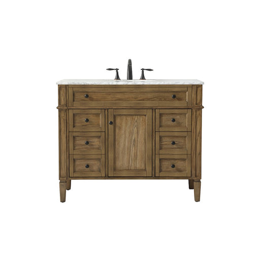 Elegant Park Avenue 42" Single Bathroom Vanity, Driftwood - VF12542DW