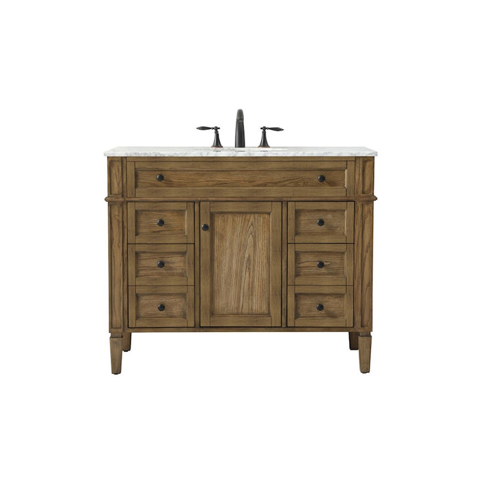 Elegant Park Avenue 42" Single Bathroom Vanity, Driftwood - VF12542DW