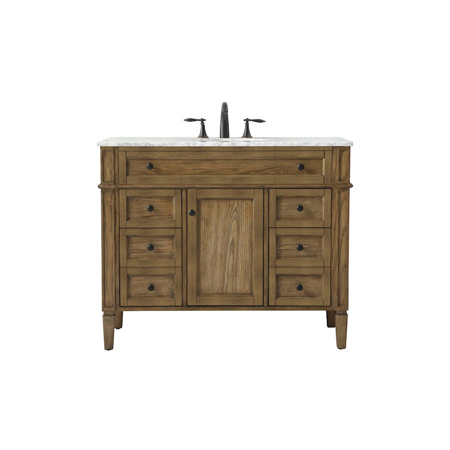 Elegant Park Avenue 42" Single Bathroom Vanity, Driftwood - VF12542DW
