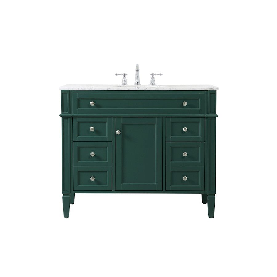 Elegant Kitchen/Bath Park Avenue 42" Single Bathroom Vanity, Green - VF12542GN