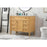 Elegant Park Avenue 42" Single Bathroom Vanity, Natural Wood