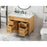 Elegant Park Avenue 42" Single Bathroom Vanity, Natural Wood
