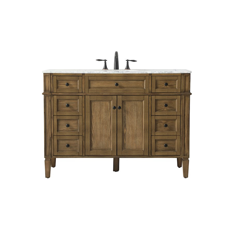 Elegant Park Avenue 48" Single Bathroom Vanity, Driftwood - VF12548DW