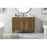 Elegant Park Avenue 48" Single Bathroom Vanity, Driftwood