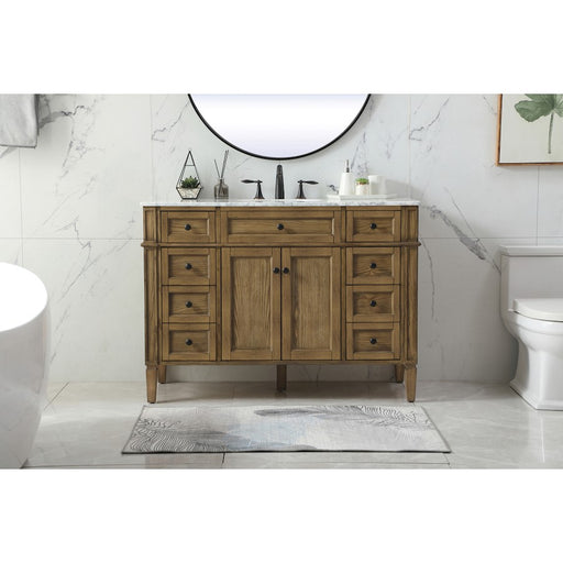 Elegant Park Avenue 48" Single Bathroom Vanity, Driftwood