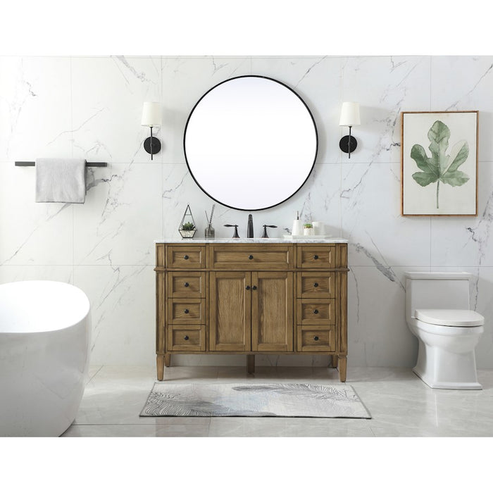 Elegant Park Avenue 48" Single Bathroom Vanity, Driftwood